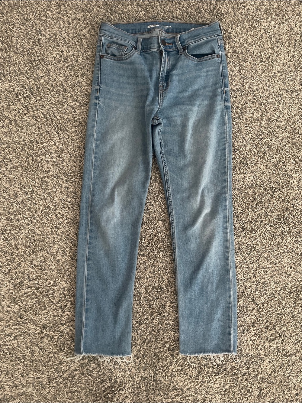 Men's Light Blue Straight-Leg Jeans